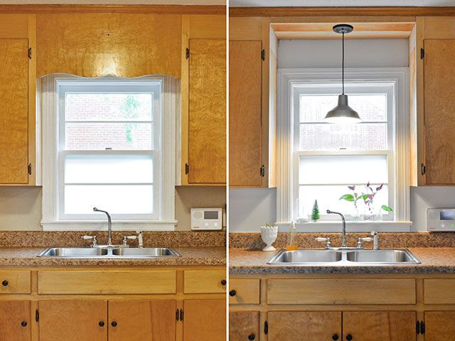 Kitchen Pendant Lighting Over Sink
 Remove decorative wood over kitchen sink and install