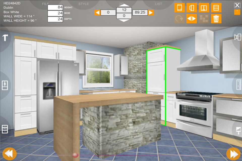 design your own kitchen ipad app