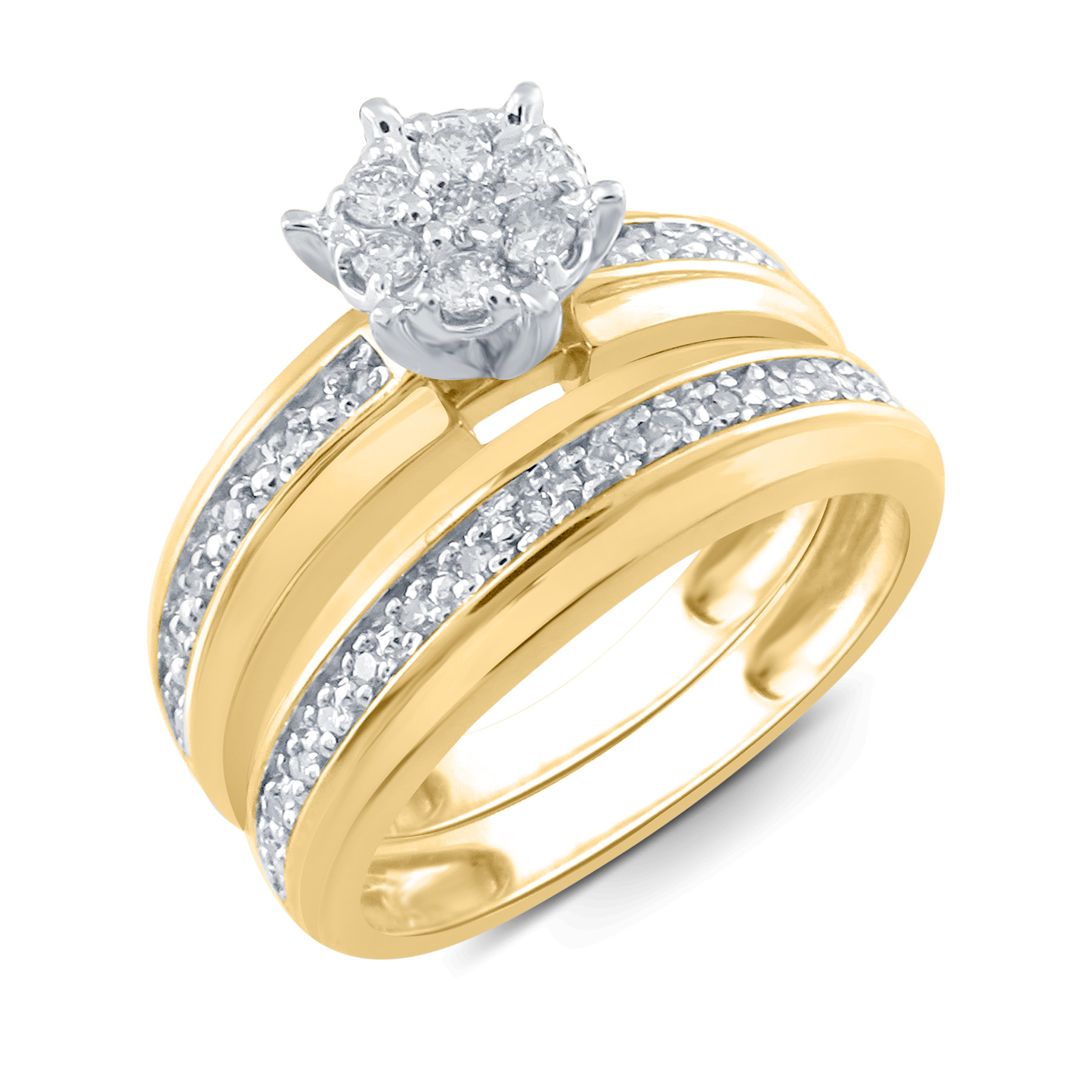 Kmart Wedding Ring Sets
 Womens Diamond Cluster Ring
