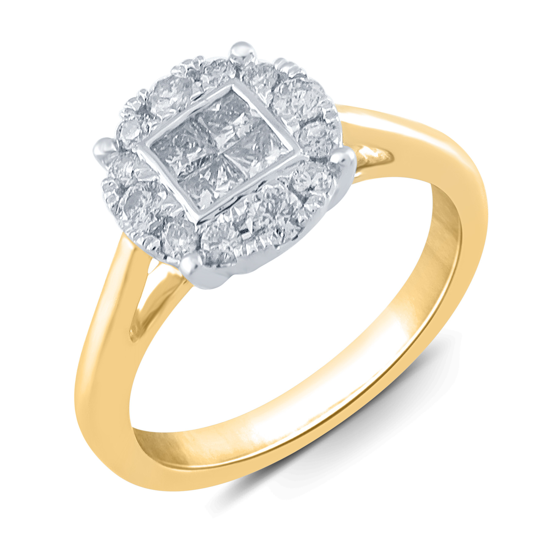 Kmart Wedding Ring Sets
 Halo Diamond Engagement Ring