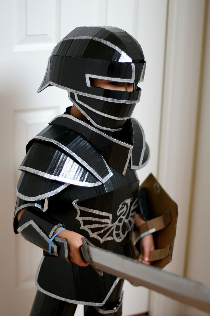 Knight Costume DIY
 27 best Cardboard fun images on Pinterest