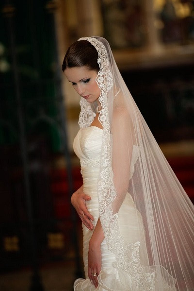 Lace Mantilla Wedding Veils
 Popular Wedding Veils For 2015