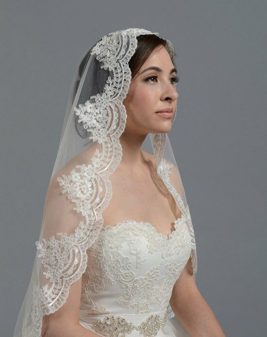 Lace Mantilla Wedding Veils
 Tulip Bridal Lace Mantilla Veil V030 Wedding Veil The Knot