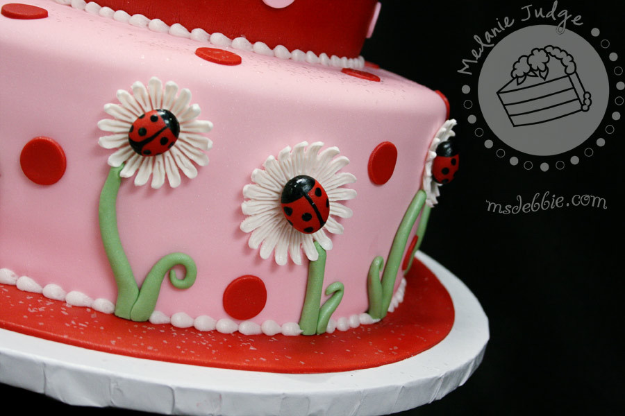 Ladybug Birthday Cakes
 Cake Walk Lady Bug 1st Birthday Cake & Cookies
