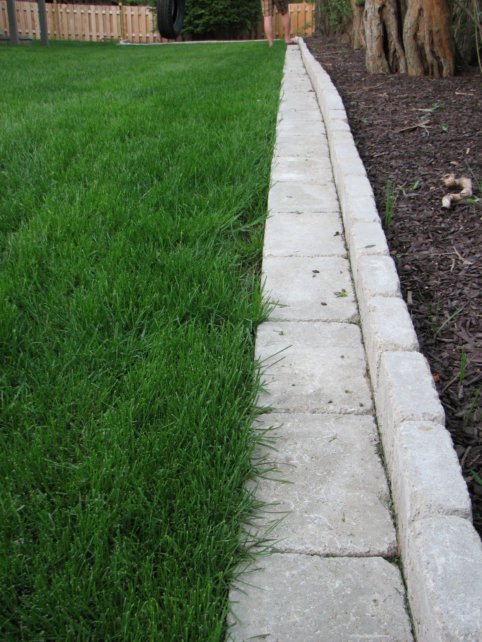 Landscape Edging Pavers
 Pavers make a great garden border whether curved or in a