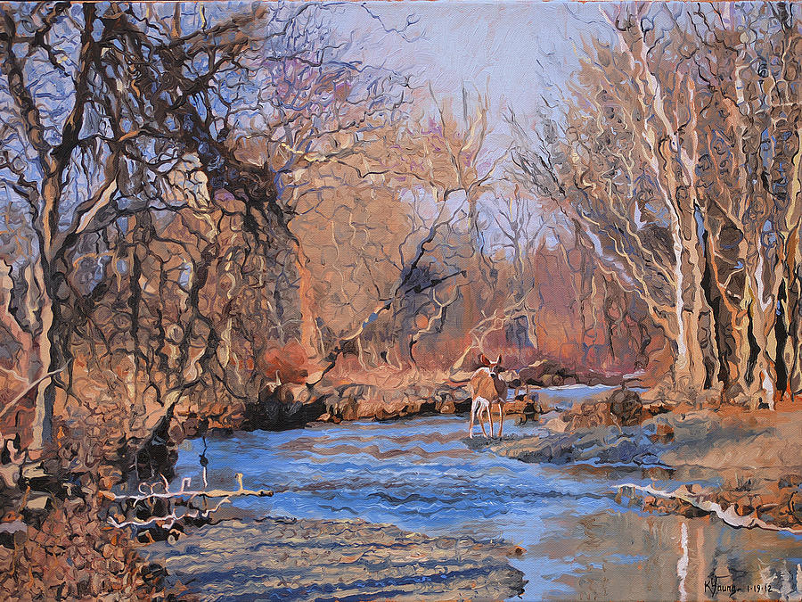 Landscape Painting Images
 Late Autumn Painting by Kenneth Young