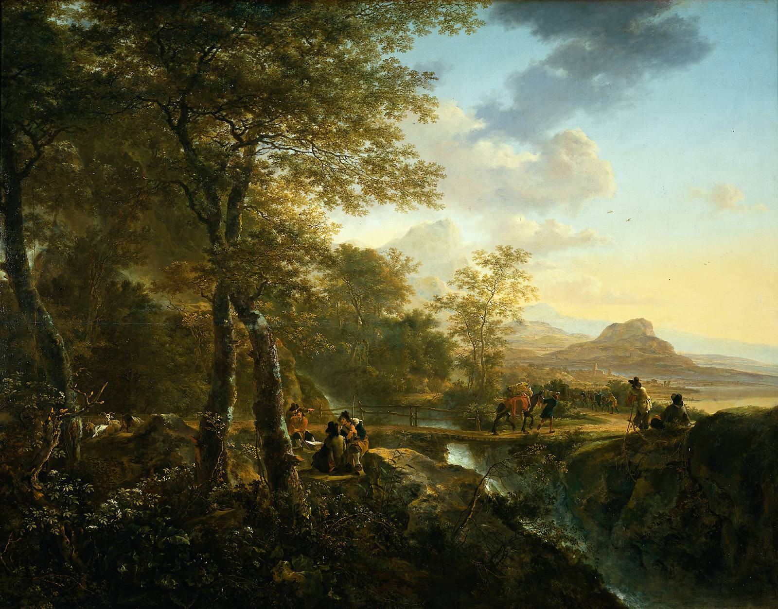 Landscape Paintings By Famous Artists
 Flemish Landscape Painting of the XVII th century Both