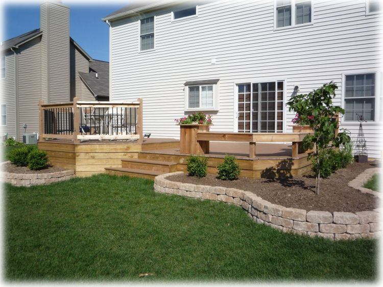 Landscaping Ideas Around Patio
 Decks By Design of Indiana Fishers & Indianapolis Custom