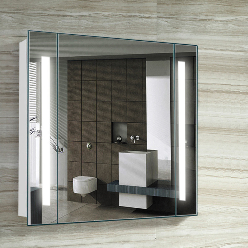 Large Bathroom Mirror Cabinet
 Bathroom LED Mirror Cabinet with Shaver Socket