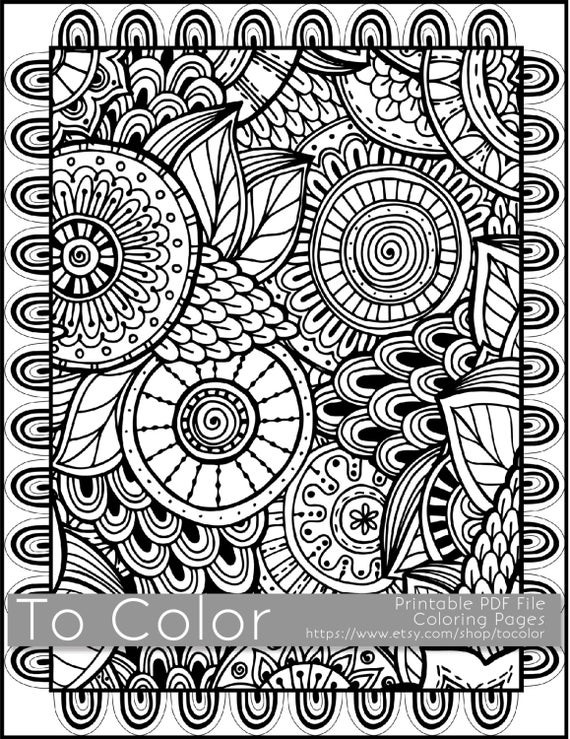 Large Coloring Pages For Adults
 Printable Coloring Pages for Adults All Over Doodle