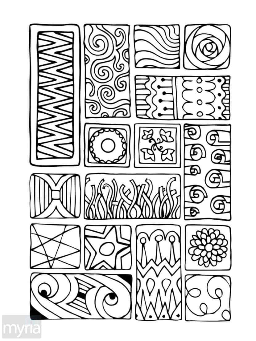 Large Coloring Pages For Adults
 Print Adult Coloring Book 1 Big Beautiful