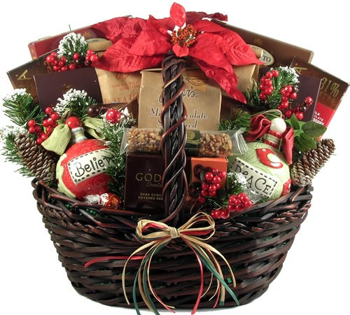 Large Gift Basket Ideas
 A Homespun Holiday Christmas Gift Basket with Decadent
