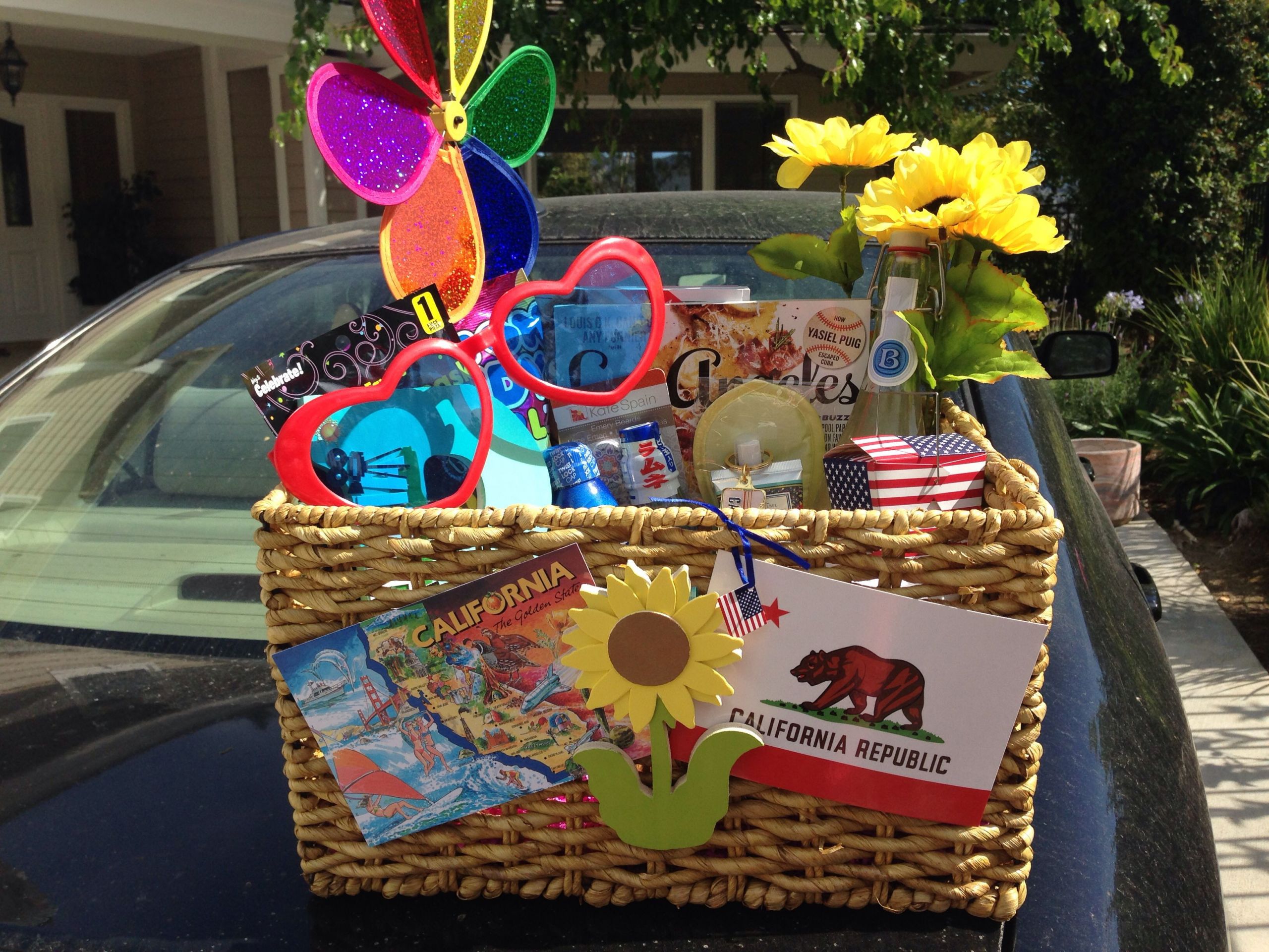 Large Gift Basket Ideas
 California themed basket for my big