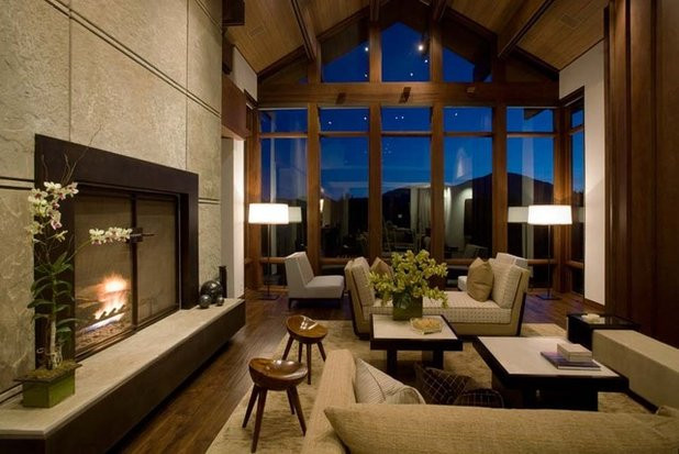 Large Living Room Design Ideas
 Houzz Tour Contemporary Natural Style in Idaho