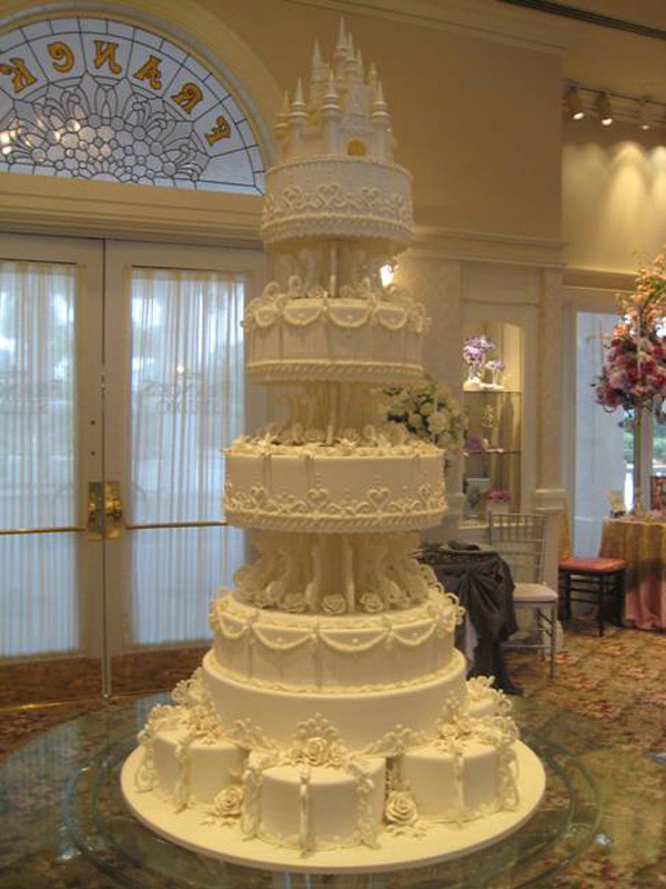 Large Wedding Cakes
 Amazing Cakes fered at Disney’s Fairy Tale Weddings