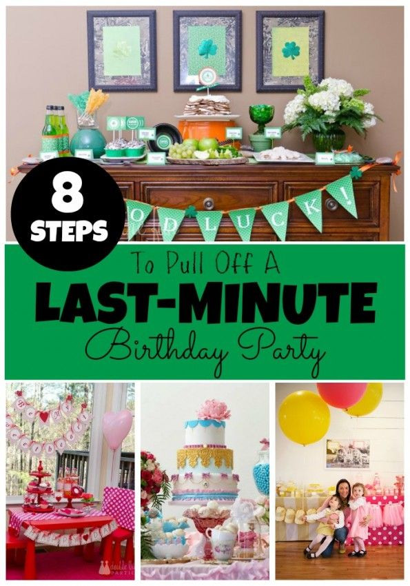 Last Minute Birthday Gift Ideas For Girlfriend
 Double the Fun Parties 8 Steps to Pull f a Last Minute