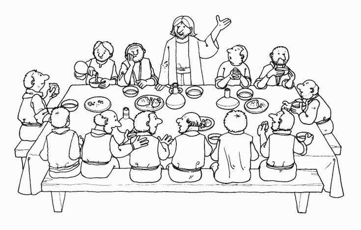 Last Supper Coloring Pages Printable
 17 Best images about Bible Jesus & the Lord s Supper on
