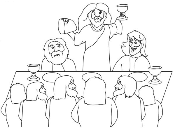 Last Supper Coloring Pages Printable
 The Last Supper Coloring Page Coloring Home