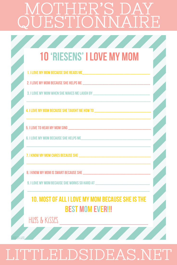 Lds Mothers Day Gift Ideas
 Mother s Day Questionnaire & Gift Idea Little LDS Ideas