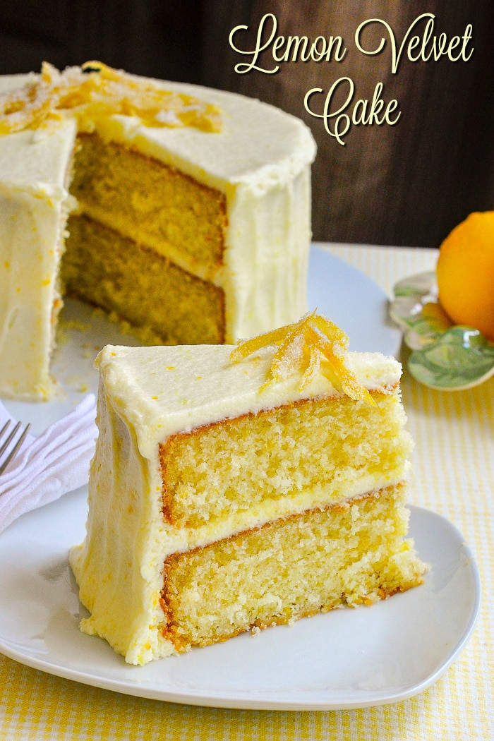 Lemon Birthday Cake Recipe
 Lemon Velvet Cake homemade light textured and great