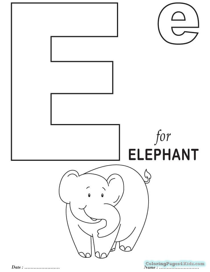 The Best Ideas For Letter E Coloring Pages For Toddlers - Home, Family