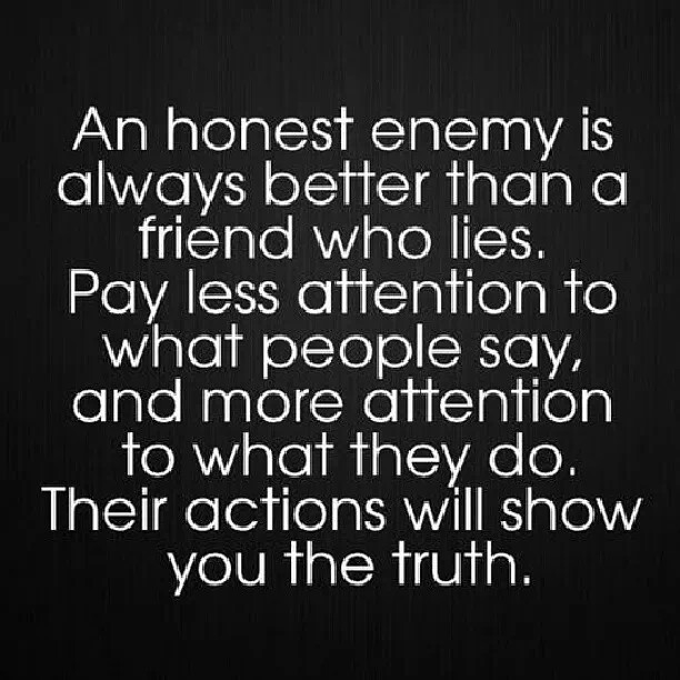 Lies Friendship Quotes
 Friends Vs Enemies Quotes QuotesGram