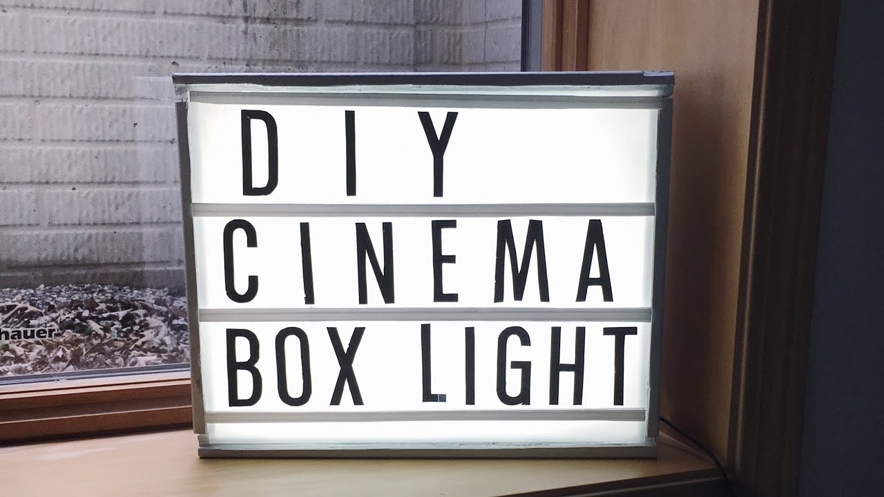 Light Box DIY
 DIY CINEMA LIGHT BOX