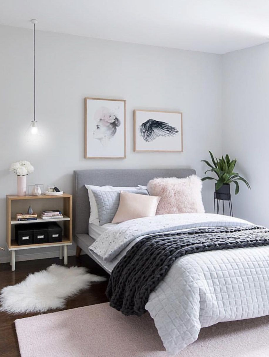 Light Grey Bedroom Ideas
 beautiful bedding with a light pastel color palette