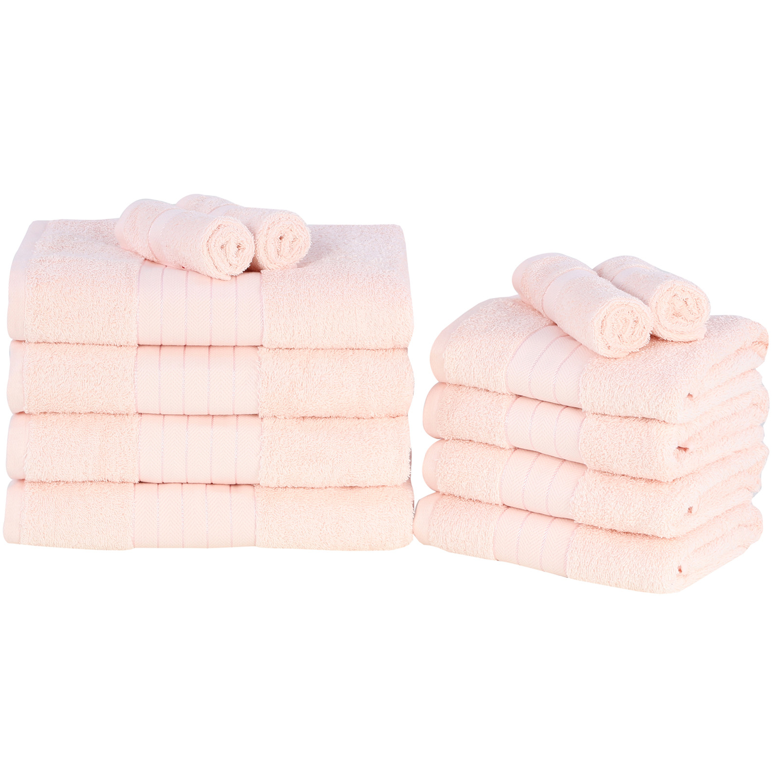 Light Pink Bathroom Towels
 Luxury Towels Bale Set Egyptian Cotton Soft Bath Hand