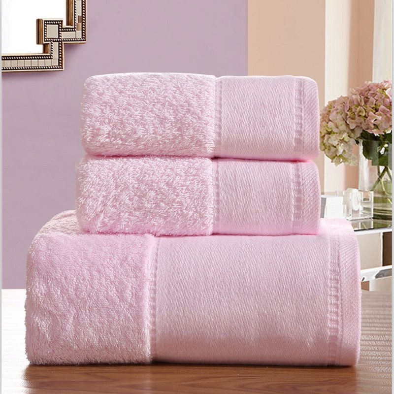 Light Pink Bathroom Towels
 iDouillet Soft bed Cotton 600GSM Hotel Towel Set for