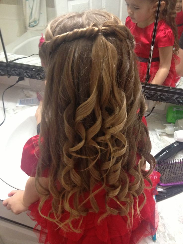 Lil Girl Hairstyles For Wedding
 Cute little girls hair style for a special occasion