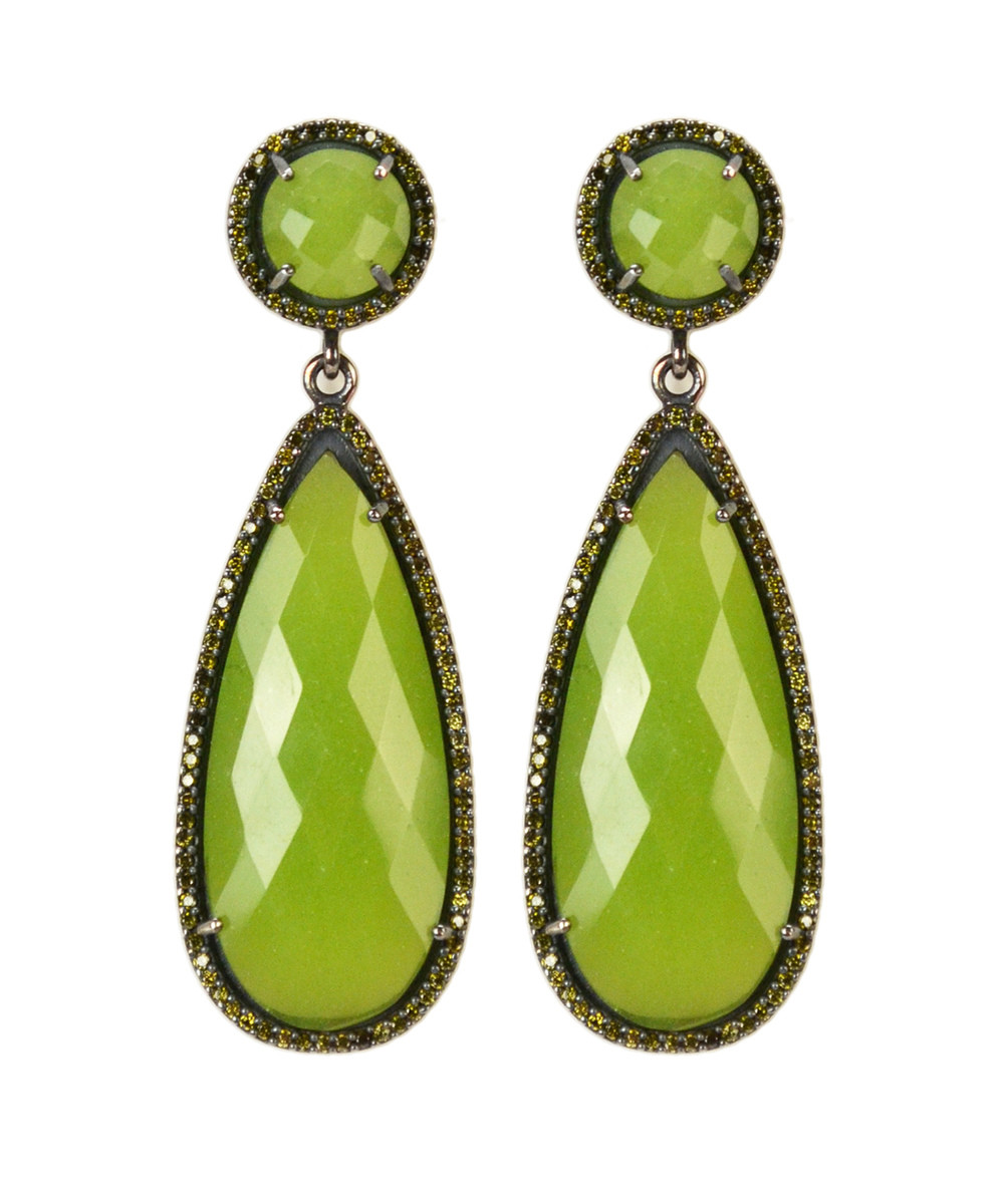 Lime Green Earrings
 Lime green drop earrings — SUSAN HANOVER DESIGNS