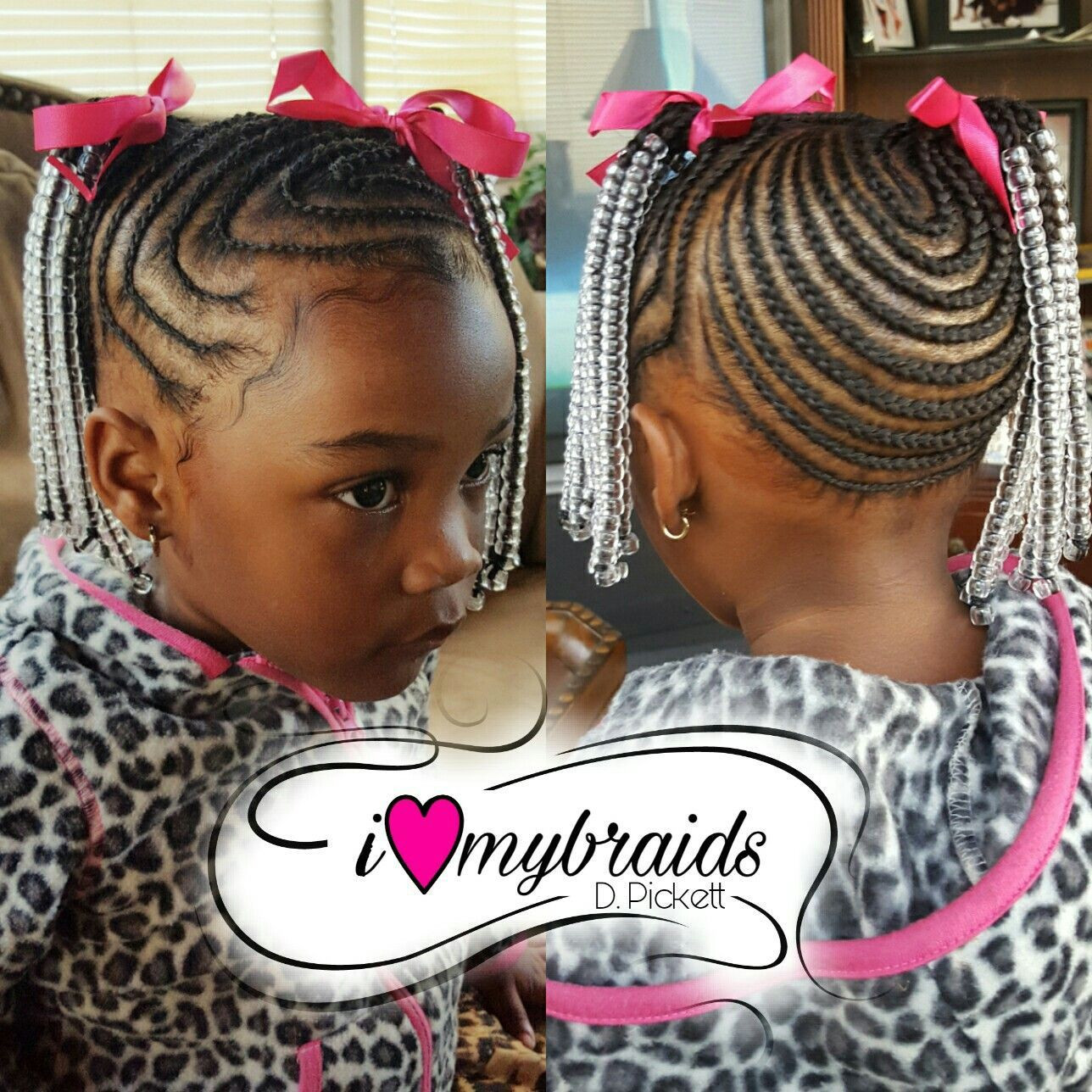 Little Girl Braids And Beads Hairstyles
 Kids hair Braids Little Girls braids Black hair Braids