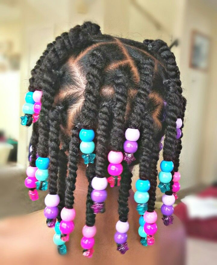 Little Girl Braids And Beads Hairstyles
 Twists and Beads Styles for little black girls