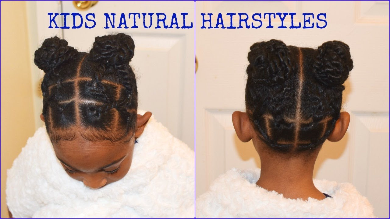 Little Girl Hairstyles With Rubber Bands
 KIDS NATURAL HAIRSTYLES Rubber Band Buns Part ll Quick