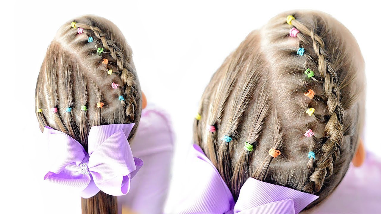 Little Girl Hairstyles With Rubber Bands
 Little Girls Hairstyles with rubber bands Elastic hair