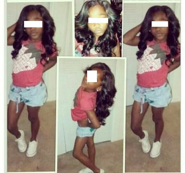 Little Girl Sew In Hairstyles
 sew ins hair styles for kids Google Search