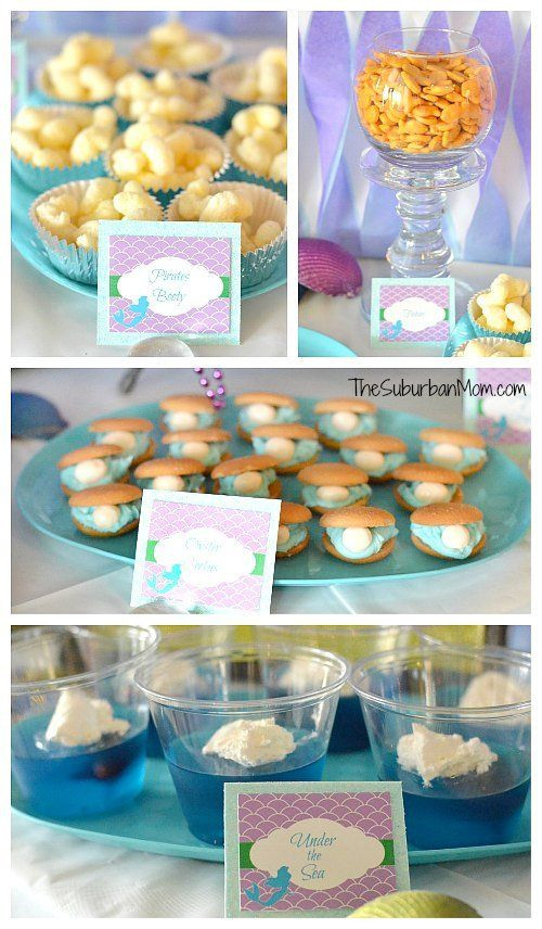 Little Mermaid Birthday Party Food Ideas
 595 best Trinity bday party ideas images on Pinterest