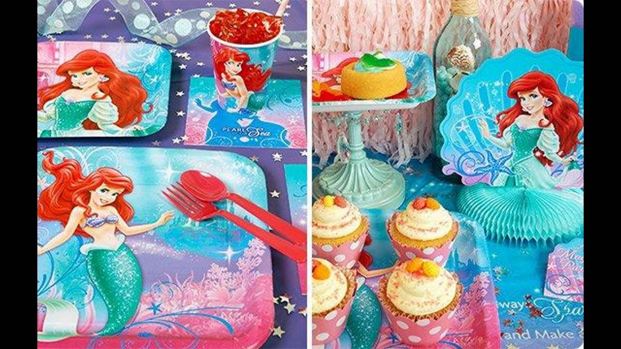 Little Mermaid Birthday Party Ideas
 Little mermaid birthday party themed decorating ideas