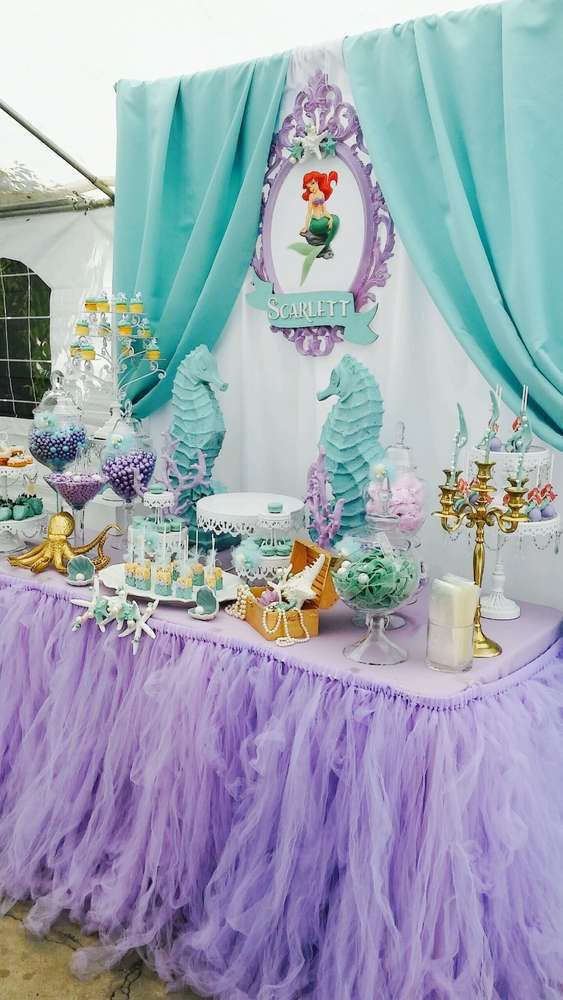 Little Mermaid Birthday Party Ideas
 Mermaids Birthday Party Ideas 2 of 16