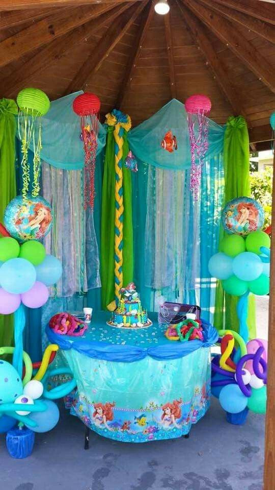 Little Mermaid Birthday Party Ideas Pinterest
 The little mermaid theme