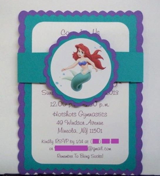 Little Mermaid Party Invitation Ideas
 Little Mermaid Birthday Party Ideas – Pink Lover