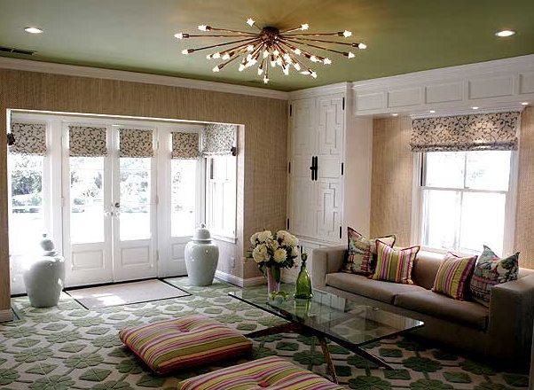 Living Room Ceiling Lighting Ideas
 Love how so many different patterns created such a