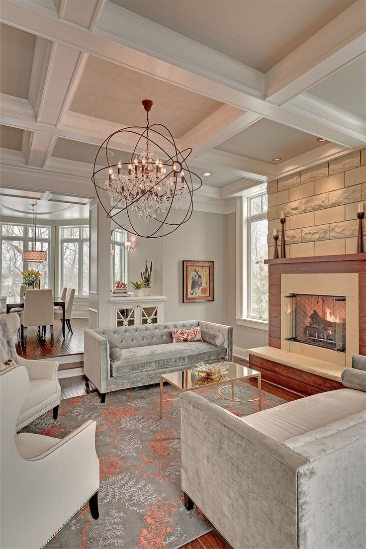 Living Room Ceiling Lighting Ideas
 Add Personality to Your Interior with a Coffered Ceiling