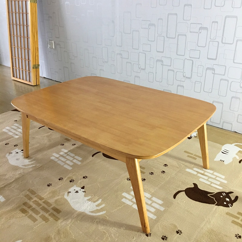 Living Room Furniture Tables
 Modern Wood Table Kotatsu Japanese Style Living Room