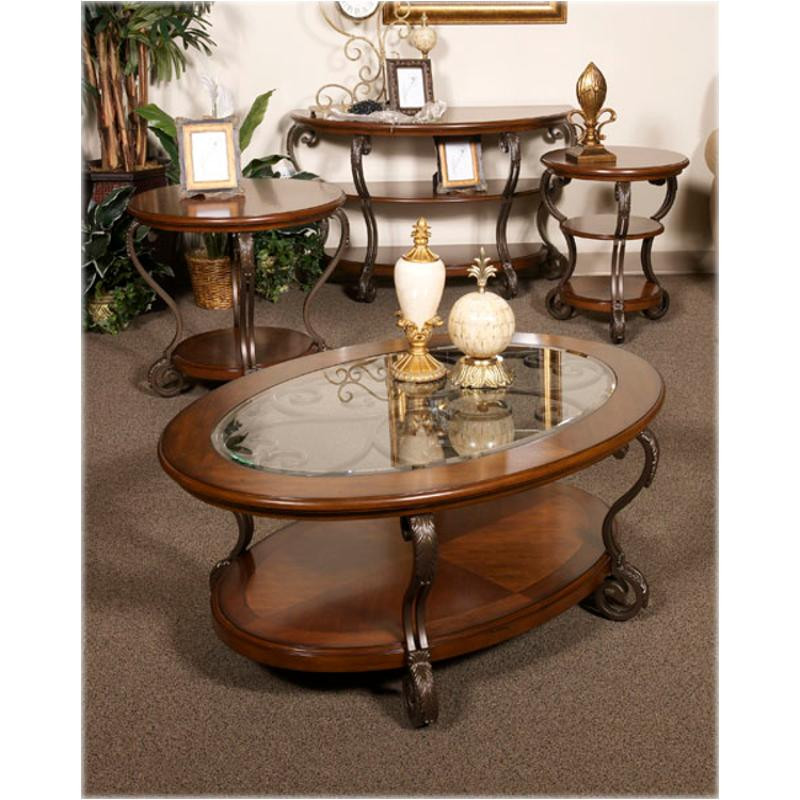 Living Room Furniture Tables
 T517 4 Ashley Furniture Nestor Medium Brown Sofa Table