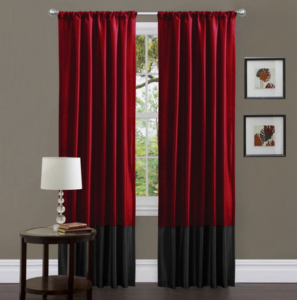 Living Room Red Curtains
 Flirty Red Living Room Curtains Ideas Abpho