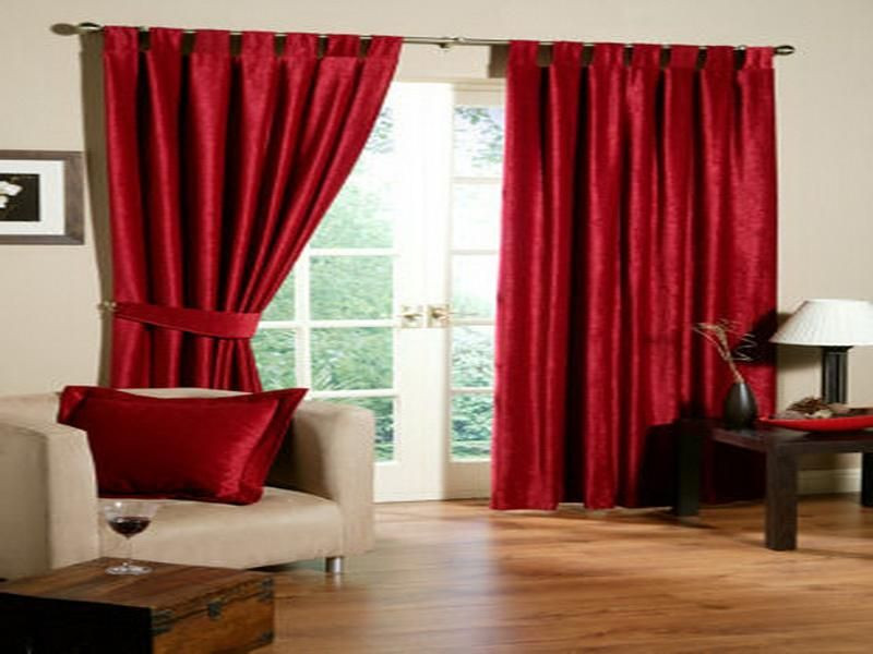 Living Room Red Curtains
 Pin on Ideas for the House