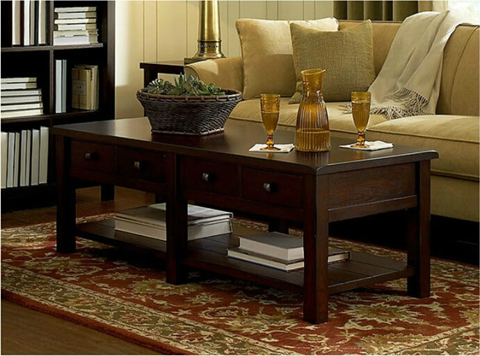 Living Room Table With Storage
 Cheap wood coffee table corner western style living room