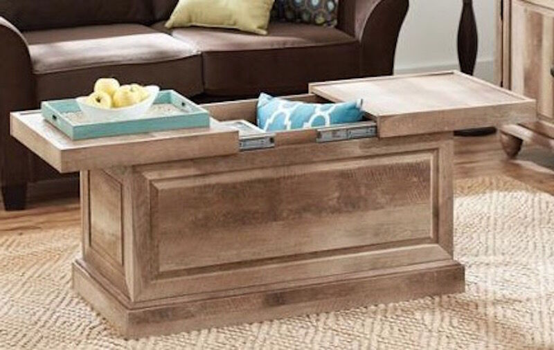 Living Room Table With Storage
 Rustic Wood Coffee Table Storage Trunk Furniture Living